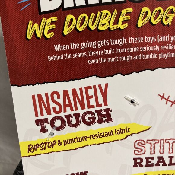 Joyhound Dog Toy Rip Roarin' Tough Paw Print Super Squeaker Durable Fetch Tug - Picture 6 of 13